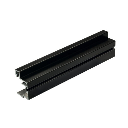 Bočný úchyt FAWORYT 16/18mm 2,7m čierny matný - SEVROLL 05306