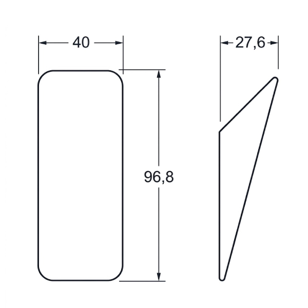 Vešiak SWITCH Viefe 40x97x28 drevený/čierny 7008040WM2