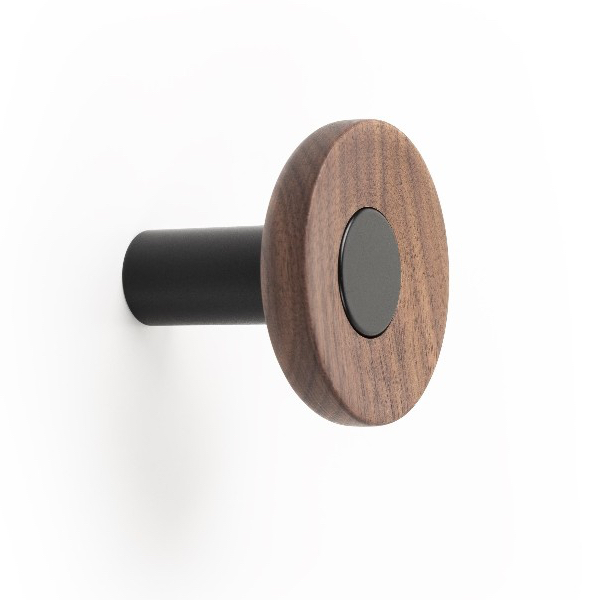 Vešiak ZOOT VIEFE čierna matná + orech D60mm 7001060NM217