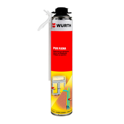 Montážna PU pena 700ml nízkoexpanzná s kombinovaným ventilom - WÜRTH