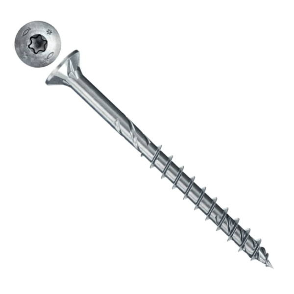 Drevoskrutka 5x80 Zn torx power fast II čiastočný závit