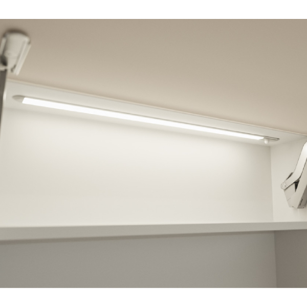 833.72.984_a AL profil 1191 pre LED pás 10mm Loox5 zápustný strieborný 2,5m s opálovým difúzorom