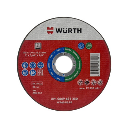Kotúč rezný na nerez 115x22x1 Würth