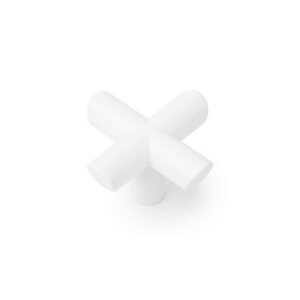 Knopok EQUIS VIEFE 40x40mm biela matná 0311440L24