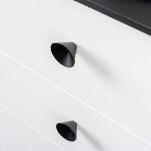 Knopok CONIC VIEFE D43 čierna drevená 0538043WM2