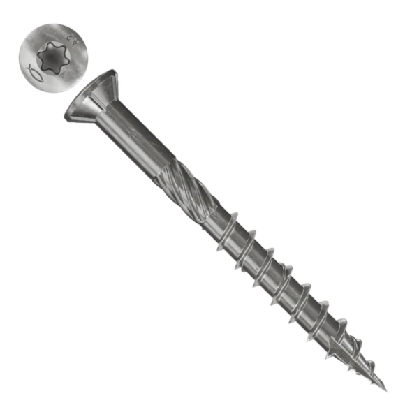 Drevoskrutka 5 x 60 torx power fast nerez čiastočný závit